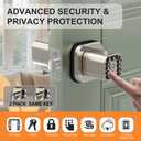 Richelock IU52 Double-Sided Keypad Door Lock, All-Weather, Fully Waterproof Keyless Entry with Dual-Sided Programmable Codes, Same Key Both Sides for Outdoor, Indoor, Gate & Fence