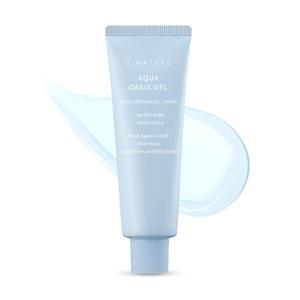 S.NATURE AQUA OASIS MOISTURIZING GEL CREAM 80ml | Cooling & Soothing Facial Moisturizer for Oily & Combination Skin | Lightweight Cream, Vegan | Hyaluronic Acid, Allantoin | 2.7 Fl Oz