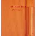KetA Lined Notebook with Pen Holder, College Lined Journal, Premium Thick Paper, A5, 5.9 x 8.4 inch, 192 pages Dream Notebook (Orange)