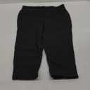 Hanes Comfort blend Women's Capri Legging (2X, Black)