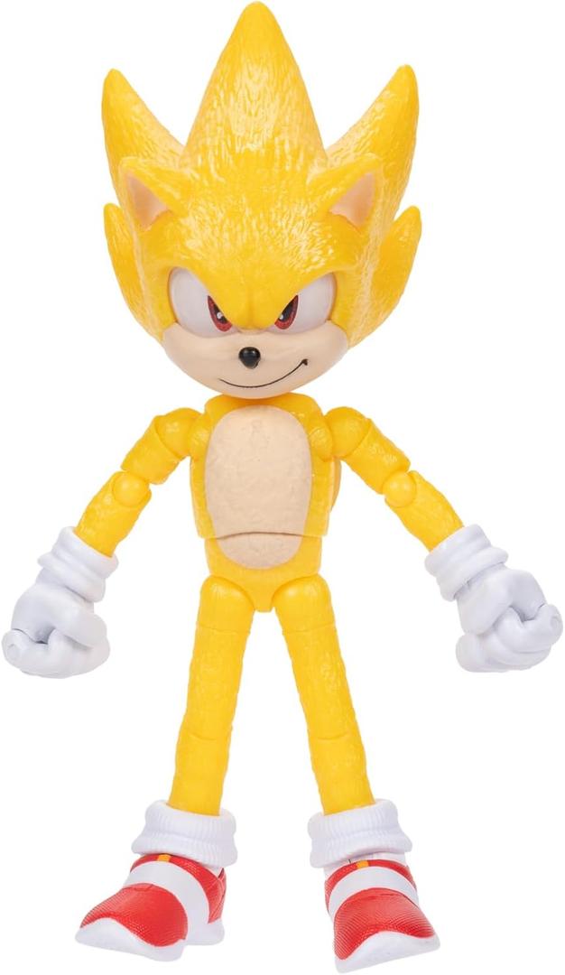 Sonic The Hedgehog 3 Movie Action Figures - 5-Inch Super Collector Toy Figure, Highly Articulated for Boys & Girls - Officially Licensed 3 Movie Product