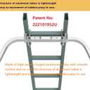 Ladder Stabilizer,Heavy Duty Aluminum Extended Ladder Accessory for Roof Gutter Guard Cleaning Tools,Ladder Stand-Off Wing Span/Wall Ladder Hooks with Non-Slip Rubber Bottom pad.(Patent)