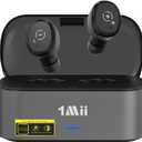 1Mii Wireless Earbuds for TV Watching,TV Headphones Wireless for Seniors with Transmitter Charging Base,2.4G Low Latency,Plug & Play, Compatible with TVs with Optical, AUX,or RCA Audio Output