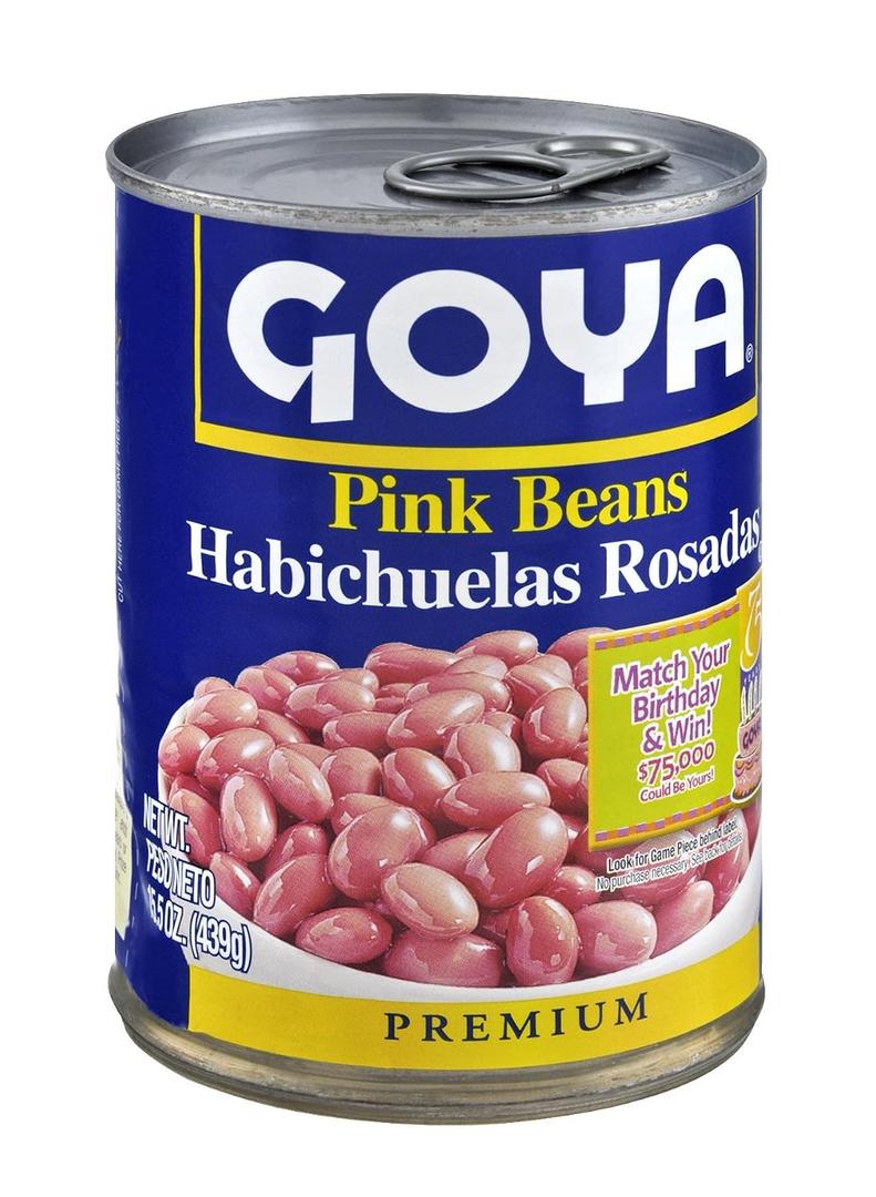 Goya Foods Pink Beans, 15.5 Ounce (Pack of 24), (2406) (EXP 04/14/31)