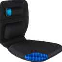 FOMI Gel Wheelchair and Low Back Chairs Seat and Back Cushion | Orthopedic Seat Pad, Firm Back Support and Lumbar Pillow for Wheelchairs, Car, Truck, Gaming | Pressure Sore, Coccyx Pain Relief