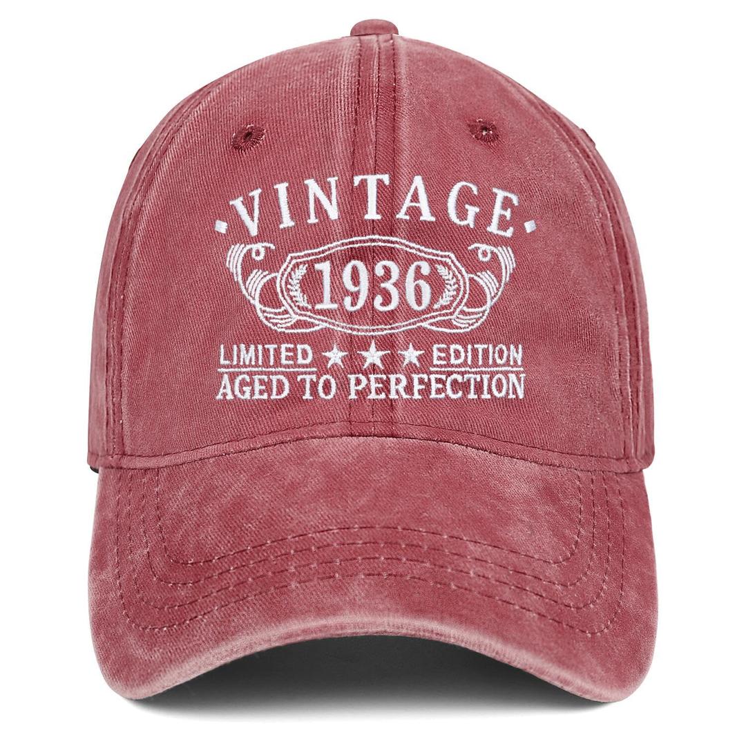 30th Birthday Gifts for Women Men Vintage 1995 Hat Gift Ideas for Her Him Baseball (Red)