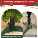 Artificial Bark Christmas Tree Skirt Hidden Fake Rod, Bark Wood Texture for Christmas Tree, Christmas, Home, Party Holiday Decoration