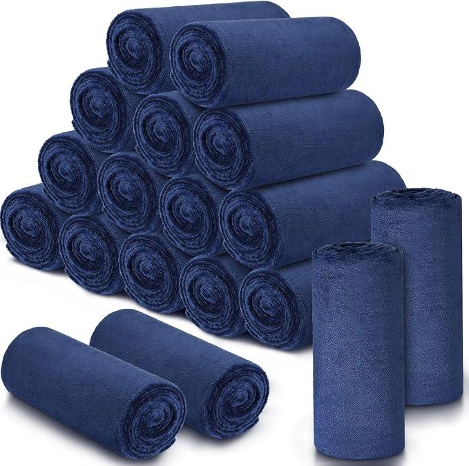 SmoothNovelty 18 Pcs Throw Blanket Bulk Gift for Wedding Guest,Dark Blue
50 x 60 Inch Fleece Blanket, Soft Lightweight Warm, Fall Wedding Welcome Gifts for Guest, Machine Washable Flannel Blanket