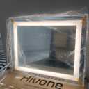 Hivone 24X30 LED Bathroom Mirror with Lights, Anti-Fog, Dimmable, Backlit + Front Lit, Smart Bathroom Vanity Mirror, Memory Function, Shatterproof, Tempered Glass (Horizontal/Vertical)