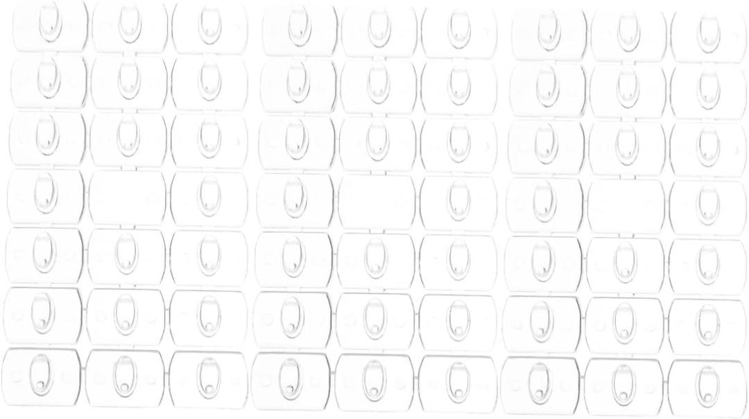Wakauto 3sets 20pcs Transparent Removable Mini Wall Hooks Punch Adhesive Clips for Hanging Decorative String Lights Necklaces and Accessories for Organizing Without Damage 20pcs*3
