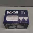 Radar Motion Sensor Light Bulbs - Par38 15W (100W Equivalent), E26 Base, Motion Sensor Bulb, Motion Light Bulbs Perfect for Outdoor, Garden, Garage, Yard, 5000K(Daylight), 2 Pack