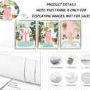 3Pcs Pink Bathtub Plant Canvas Wall Art Maximalist Botanical Bathroom Posters Prints Paintins Pink toilet bathtub sink Wall Decor Pictures for Washroom Artwork Home Decoration Unframed