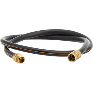 Giraffe Hybrid Leader Hose 5/8" x 6ft, Custom Length, NO Kink, Flexible, Leakproof Water Hose with Male to Female Fittings, 600 Burst PSI (Black and Orange)