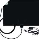 Antennas Direct ClearStream Flex Amplified Indoor TV Antenna, UHF VHF, Multi-Directional, Reversible, 50+ Mile Range  w/Jolt Switch Amplifier