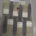 3 inch Flat Paint Brushes,Professional Paint Tools with Treated Plastic Handle for DIY Paint,Furniture,Fences,Deck,and Wall Trim (Black 6 Pack)