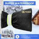 2 x Outdoor Faucet Covers for Winter Freeze Protection, Hose Bib Covers for Winter, Water Spigot Cover Winter Insulated, 4 Pack 5.9" x 8.3" Pipe Wrap Insulation Cover Socks Outside Faucet Freeze Protector (Black)