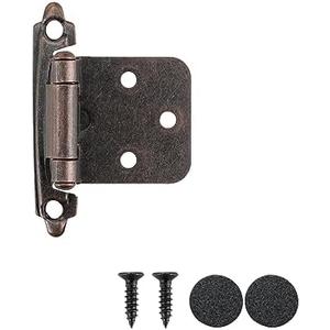 JQK 1/2 Inch Overlay Cabinet Dooil Rubbed Bronze, 3 Pack  CH200-ORB-P4