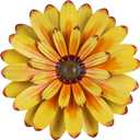 YEAHOME 16'' Metal Flower Wall Decor - Sunflower Wall Art Decorations Hanging for Bedroom, Living Room, Bathroom Boho Office