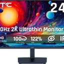 KTC 24 Inch QHD 100Hz Computer Monitor IPS 2K, 1300:1 Contrast, Anti-Blue Light Screen, 122% sRGB, FreeSync & G-Sync Compatible, HDMI2.0 & Display Port 1.4, PC Monitor for Gaming Office Work H24T27