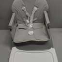 5 in 1 Foldable Baby High Chair,Convertible Highchair for Babies and Toddlers-Portable Infant Booster Seat,Carry Small Box,Dining Chair,Toddler High Chair with 5-Point Harness,Removable Tray-Grey