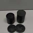 Furniture Risers Bed Risers Heavy Duty 1 inch, 2 inch, 3 inch, 4 inch Round Adjustable Bed Lifts Riser for Desk Legs Table Couch Sofa Chair Refrigerator Washing Machine (1 Inch, Black, 8 Pack )