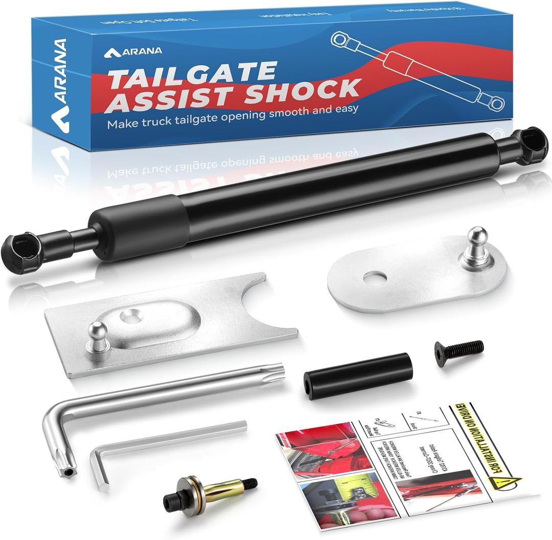 ARANA Truck Tailgate Assist Shock for Dodge Ram 1500 2009-2018, Ram 1500 Classic 2019-2024, Tail Gate Safe-Control Damper Kit Fits 2010-2024 Dodge Ram 2500 3500(All Tools Provided)