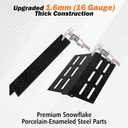 Grill Replacement Parts Kit Genesis 300 Series Front Control Knobs Grills, Flavorizer Bars7621 62784, Cooking Grates 7524 & HeatDeflectors 7622, Fit E310 E320 E330 S310 S320S330