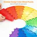 24 inch Prize Wheel, 14 Color Slots, Adjustable 47"-80" Height Spinning Wheel for Prizes with Marker & Eraser, Large Spin the Wheel Game with Stand, Suitable for Party, Carnivals & Tradeshow
