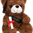 Plush Graduation Teddy Bear – Class Of 2024 With Cap And Gown – Soft Stuffed Animal Gift For Graduates
