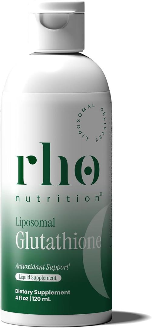 Rho Nutrition Liposomal Glutathione - Ultra High Absorption Liquid Glutathione Supplement - Supports Natural Detoxification, Immune System, Skin Health, Mental Clarity & Overall Well-Being (4 Fl Oz (Pack of 1)) (Best By: 01/2028)