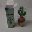 Pbooo Dancing Talking Cactus Mimicking Toy,Talking Repeat Singing Sunny Cactus Toy 120 Pcs Songs for Baby 15S Record Your Sound Sing+Dancing+Recording+LED