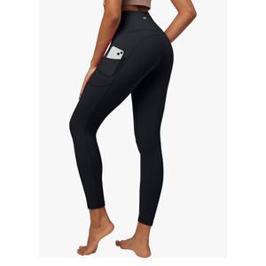 IUGA High Waist Yoga Pants with Pockets, Leggings for Women Tummy Control, Workout Leggings for Women 4 Way Stretch S