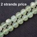 Premium Gemstone Beads for Jewelry Making Precious Natural Stone Beads Wholesale 2 Strands AAA Grade Prehnite Beads 4mm