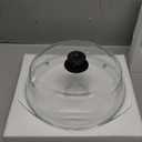 Bezrat Microwave Tall Glass Plate Cover | Splatter Guard Lid with Easy Grip Silicone Handle Knob | 100% Food Grade | BPA Free and Dishwasher Safe | 10 Inch (Black)