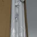 Closet Rods for Hanging Clothes, 17 to 84 Inch Heavy Duty Stepless Adjustable Closet Hanging Rod, 1.3 Inch Diameter Metal Closet Rod for Wardrobes Laundry Bedroom RV, White