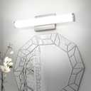 ASD 18" LED Linear Vanity Light Fixture, Modern Bathroom Sconce 3 Color 3000K-5000K, Dimmable, 20W 1500LM, Energy Star & ETL Listed Over Mirror Makeup Slim Bar for Bedroom, Cabinets Nickel