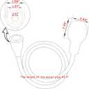 Sink Spray Rubber Hose Portable Shampoo Sprayer (1M hose)