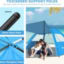 Gorich Beach Tent with Canopy - Easy Setup 3-4/5-6/7-8 Person Portable Sun Shelter, UPF 50+ UV Protection Sun Shade, Lightweight & Compact Beach Cabana for Family Travel