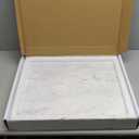 JEmarble Pastry Board 12x16 inch(Pearl White) with Non-Slip Rubber Feets for Stability Perfect for Keep the Dough Cool and Chocolate Tempering(Premium Quality)