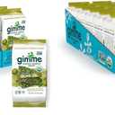 gimMe Organic Roasted Seaweed Sheets - Extra Virgin Olive Oil - 12 Sharing Packs - Keto, Vegan, Gluten Free - Great Source of Iodine and Omega 3s - Healthy On-The-Go Snack for Kids & Adults (0.35 Ounce (Pack of 24))