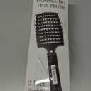 Boar Bristle Hair Brush Set of 2, HIPPIH Wet & Dry Hair Brushes Made by Fine Natural Boar Hair Can Adds Shine and Smoothing, Detangling Hairbrush for Women, Men & Kids' Long Curly Thick Hair
