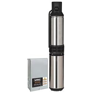 Red Lion RL12G10-3W2V 4-inch Submersible Deep Well Pump with Control Box, 1 HP, 12 GPM, 3-Wire, 230 Volt, Steel, 14942407