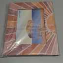 Boho Picture Frames 5x7, Retro Boho Neutral Sun Sunshine Picture Photo Frame for Bohemian Home Bedroom Living Room Desk Table Decor, Boho Photo Frame Gift (yellow)