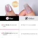 Press On Nails - Short Square Acrylic Nails, 160pcs, Fake Nail Tips for DIY Nail Art, Soft Gel, Glazed Donut, 16 Sizes