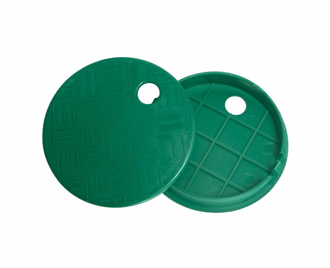 Mariyandh 2 Pack Valve Box Cover Lid ID 5.5" OD 6" for Sprinkler Irrigation System, Only Compatation with ID 5.5" Sprinkler System Covers Outdoors (5.5 inch)