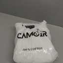 QQV White Terry Cloth Bar Mop Towels - 100% Cotton Cleaning Towels & Rags, Absorbent & Quick Drying, 16"x19", Pack of 12