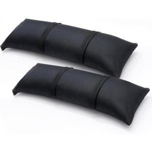 Umbrella Base Weight Sand Bags, Sand Bags for Weight, 2 x 44 LBS Fillable SandBags for Umbrella Base, Cantilever Patio Umbrella, Trampoline, Outdoor Garden Backyard Furniture(Without Sand) (2, black)