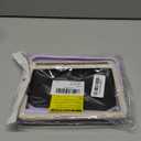 DUEDUE Case for iPad mini 7 (A17 Pro) 2024,iPad mini 6 Case 2021, Butterfly Wings Kickstand with Pencil Holder Shockproof Protective Tablet Case for iPad mini 7th/6th Gen Kids, Beige/Purple