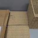 12x12x12in Wicker Storage Baskets for Shelves, Set of 2 Hand-Woven Paper Rope Wicker Basket,Foldable Cube Storage Bins, Natural Color Storage Cubes, Square Baskets for Organizing Decor