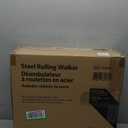 Medline Steel Rollator Walker with Seat, Burgundy, 350 lb. Weight Capacity, 6 Wheels, Foldable, Adjustable Handles, Rolling Walker for Seniors, Walker for Mobility Impaired